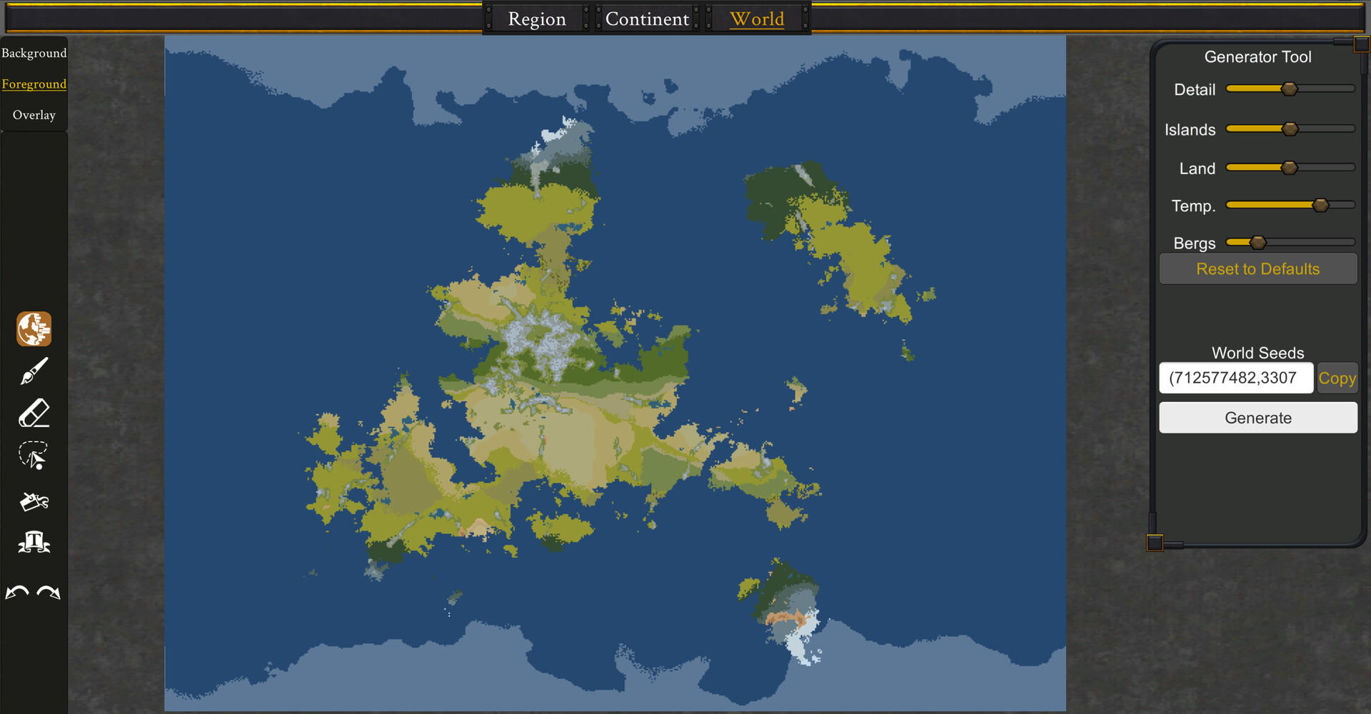 Screenshot of Overworld - Map Keeper's Realm