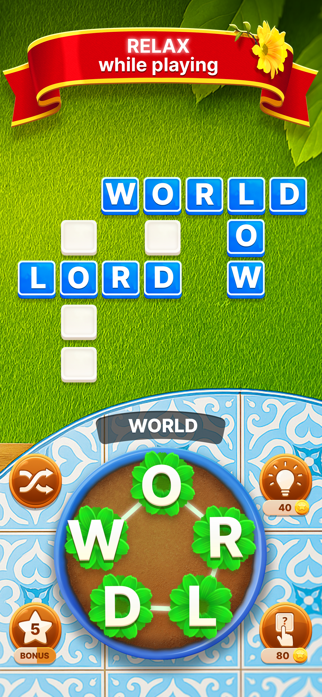 Word Garden : Crosswords Game Screenshot