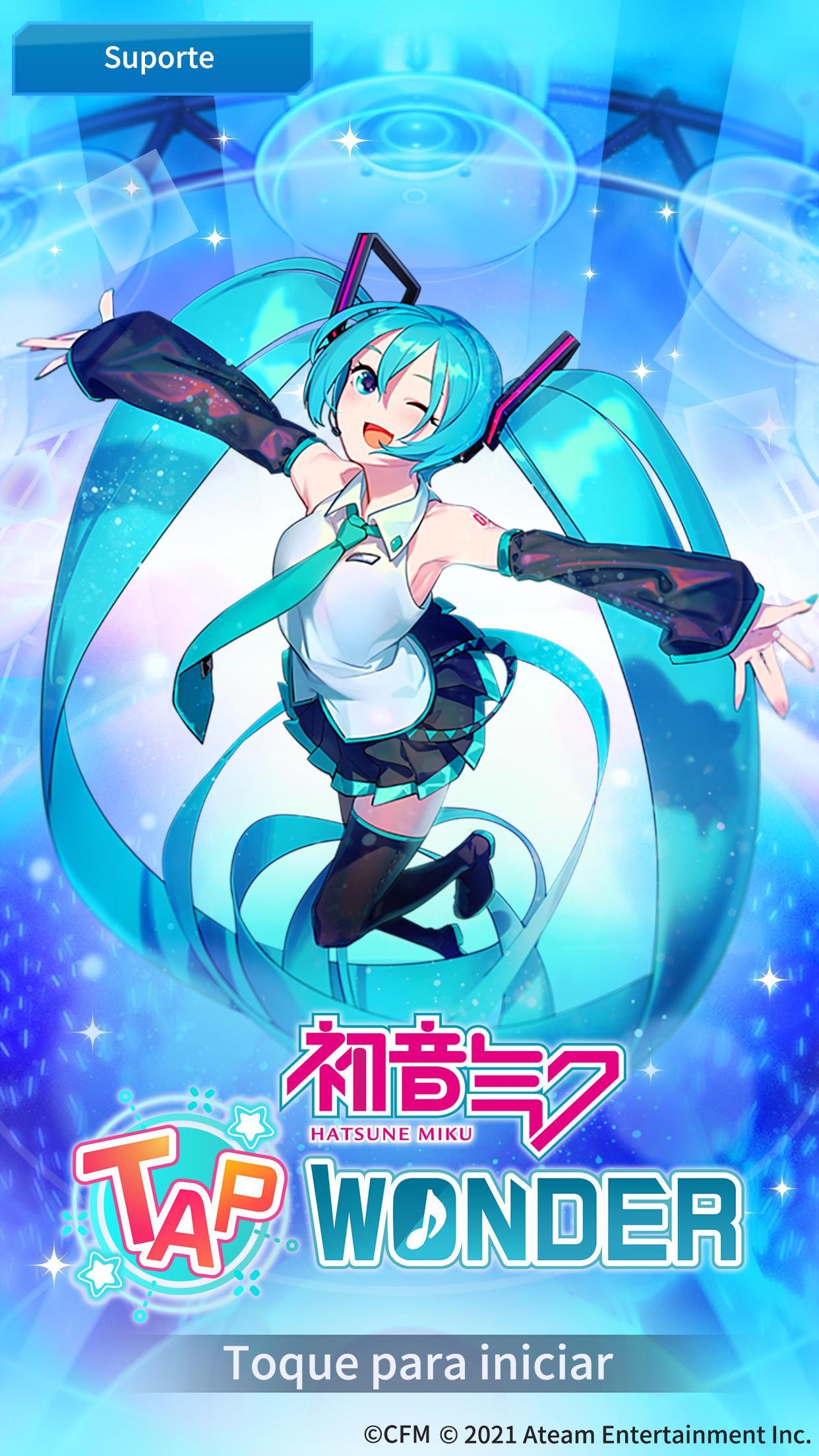 Captura de Tela do Jogo Hatsune Miku - Tap Wonder