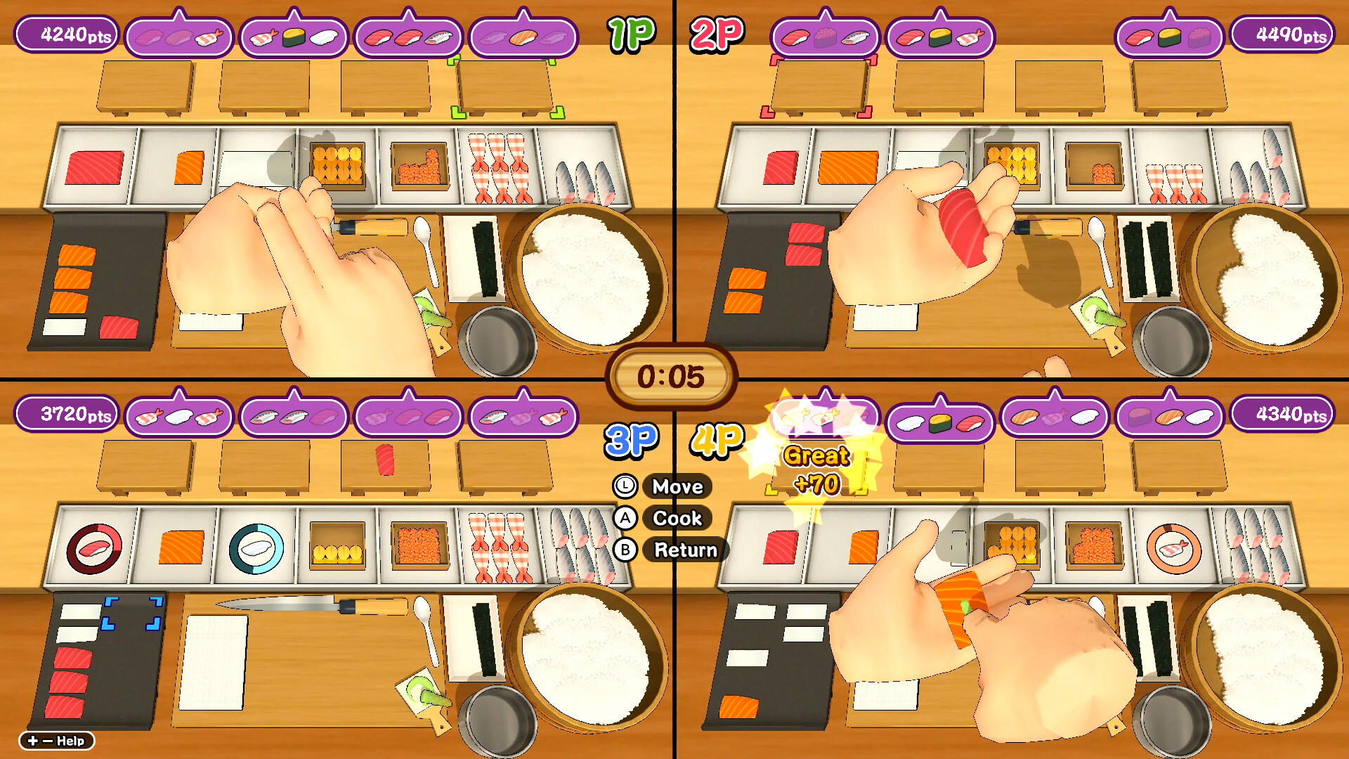 Make it! Sushi 게임 스크린샷