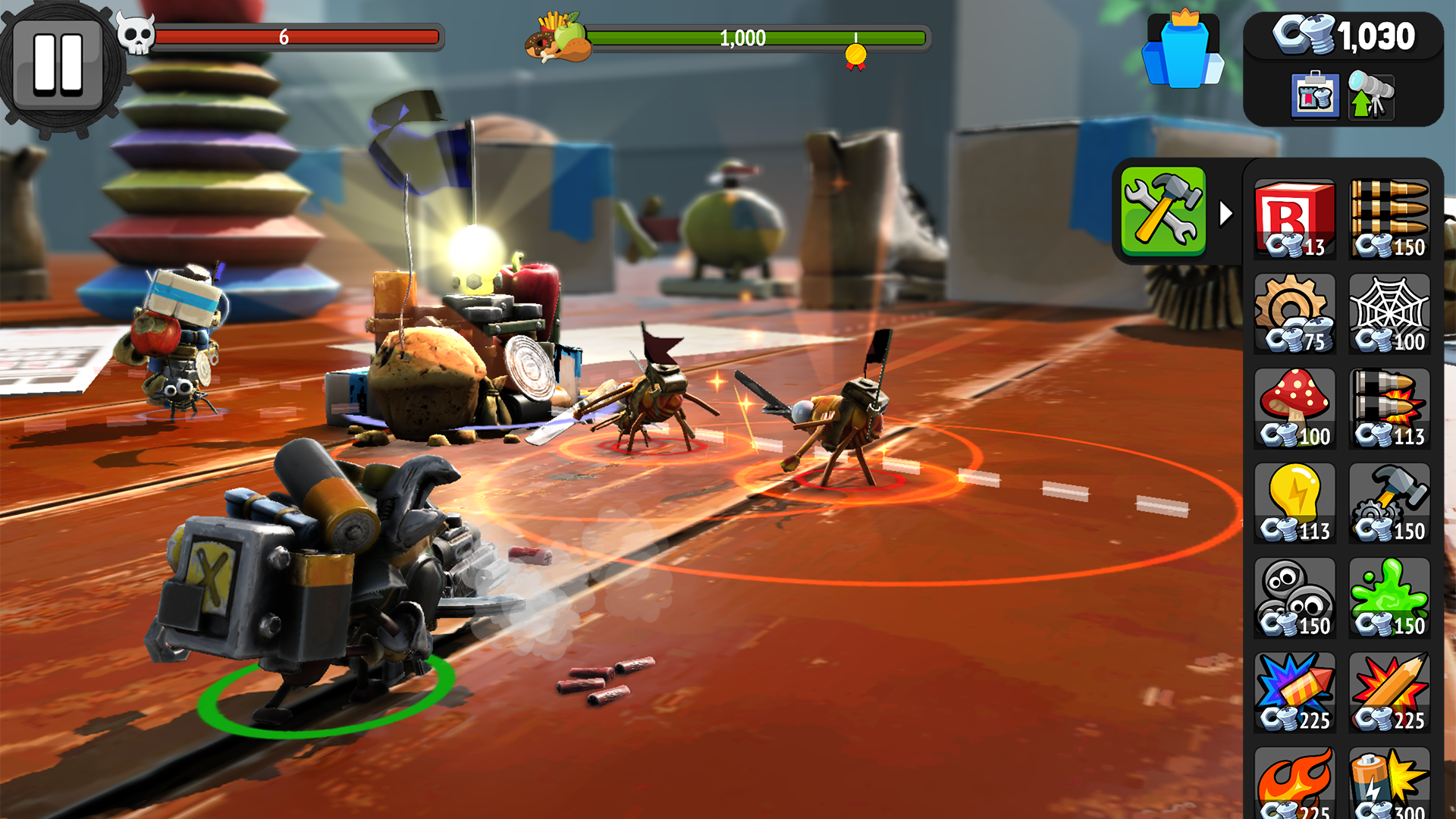 Bug Heroes: Tower Defense ภาพหน้าจอเกม
