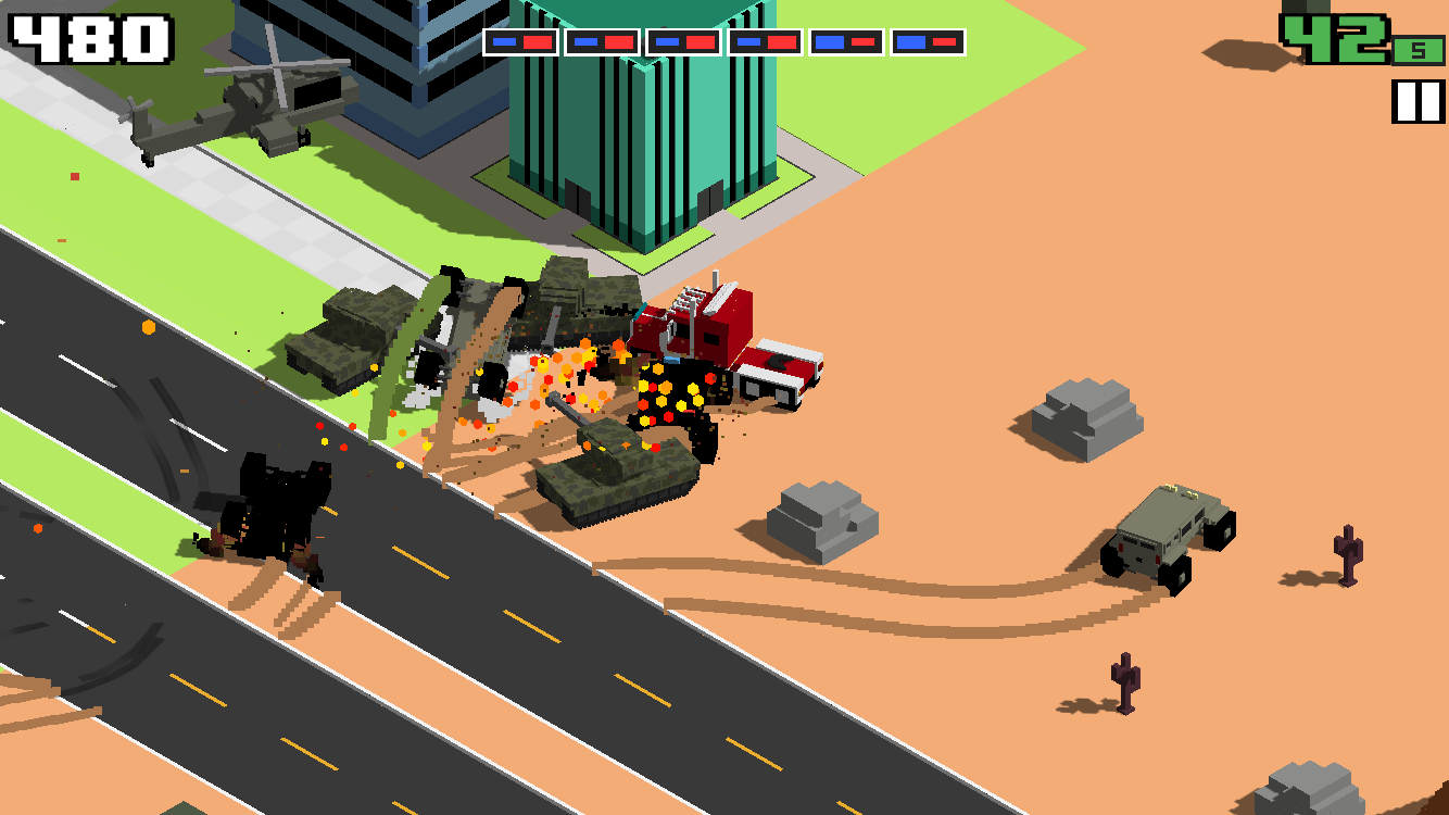 Smashy Road: Wanted Game Screenshot