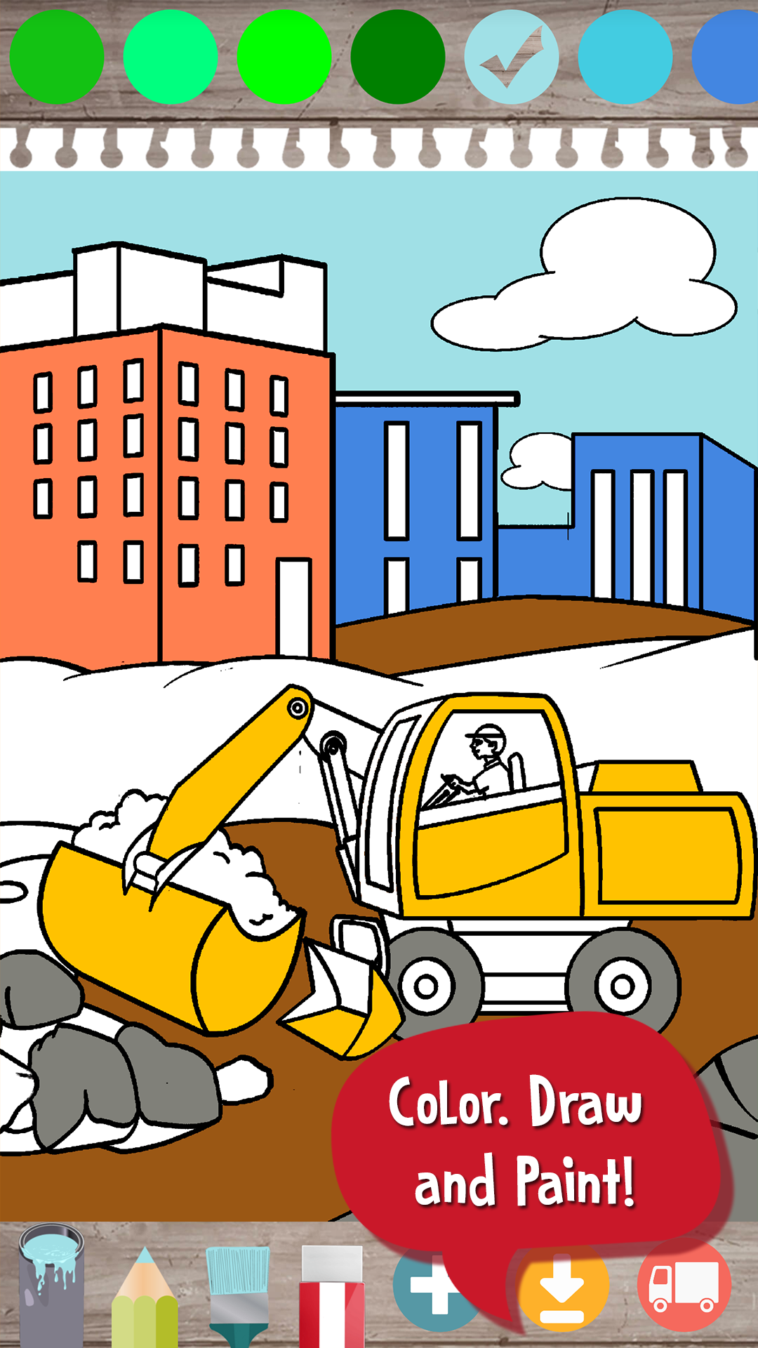 Kids Construction Game: Preschool 게임 스크린샷