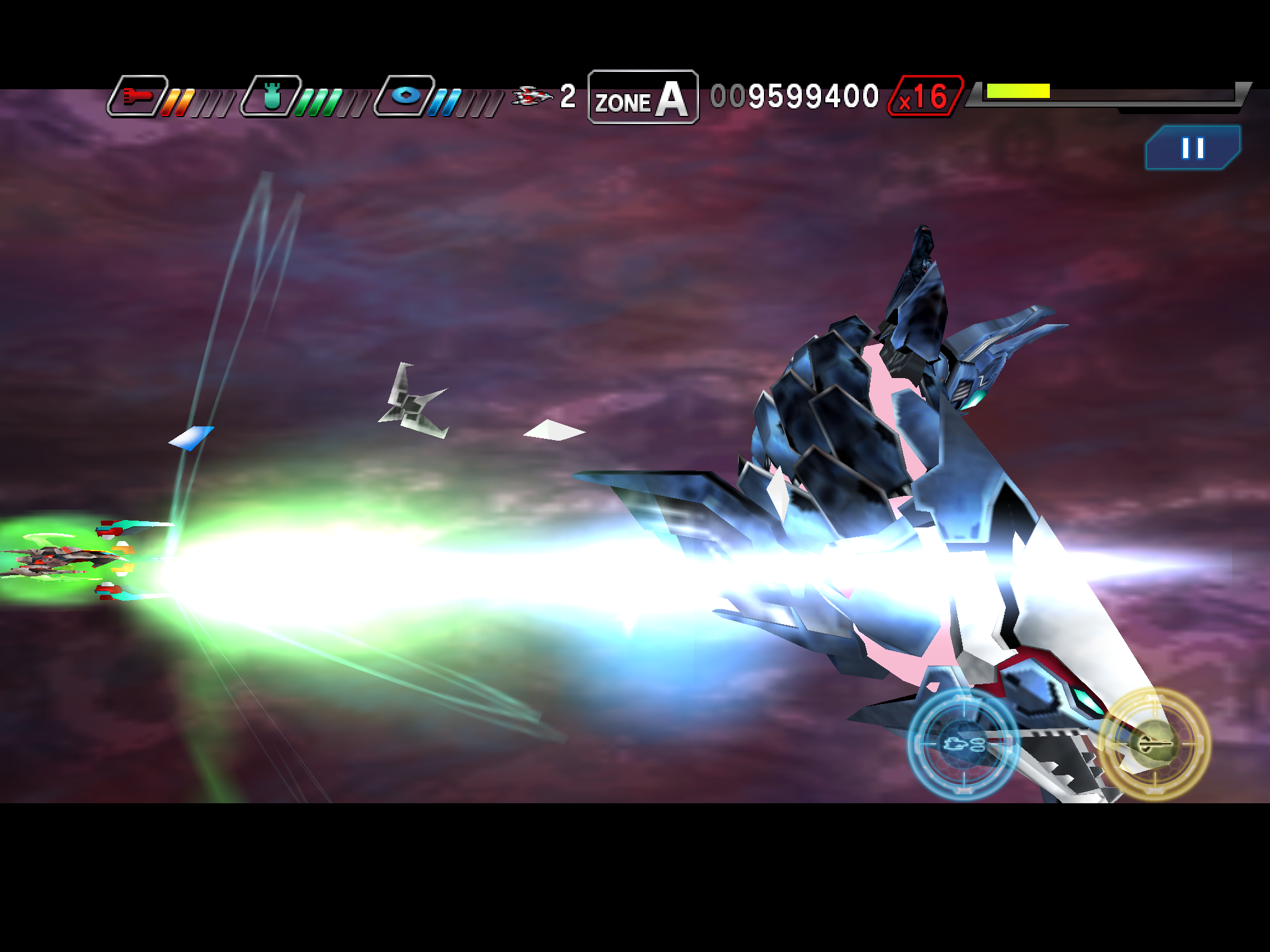 Dariusburst -SP- ภาพหน้าจอเกม
