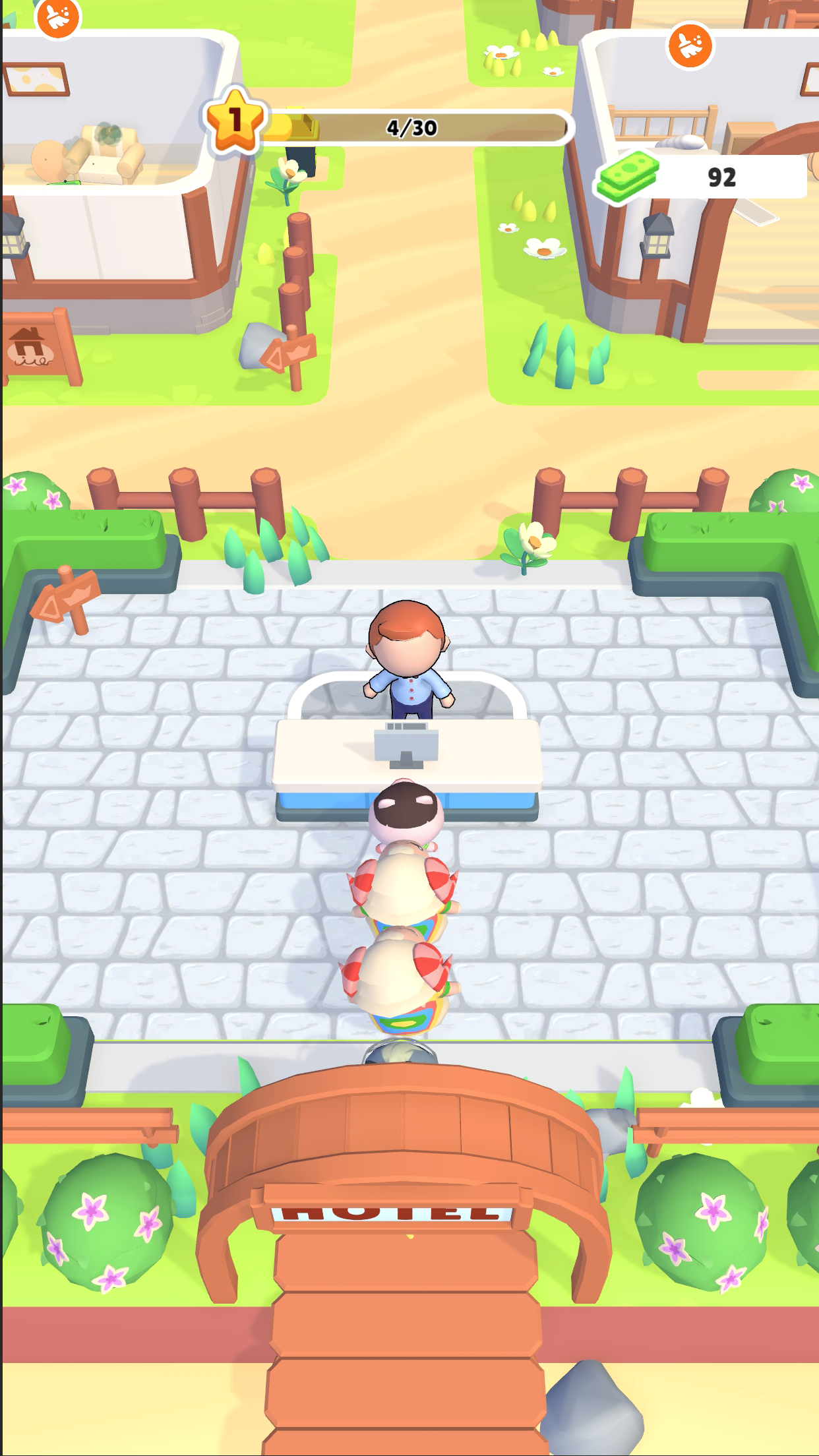 Hotel Rush Game Screenshot