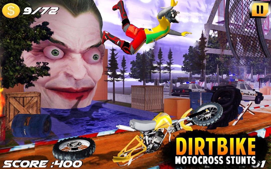 Dirt Bike Cop Race Free Flip Motocross Racing Game ภาพหน้าจอเกม