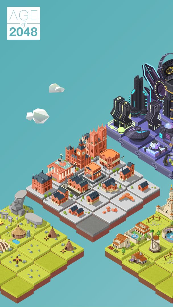 에이지 오브 2048®: 문명 도시 머지 게임 게임 스크린 샷