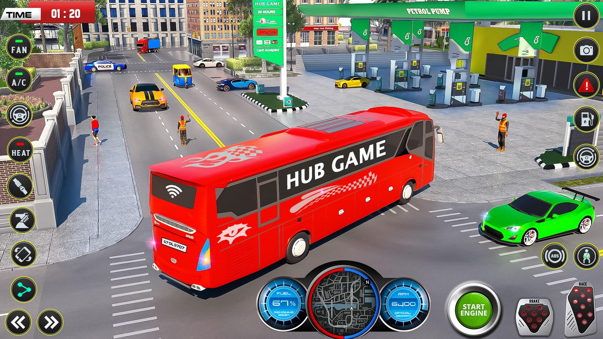 American bus simulator highway ภาพหน้าจอเกม