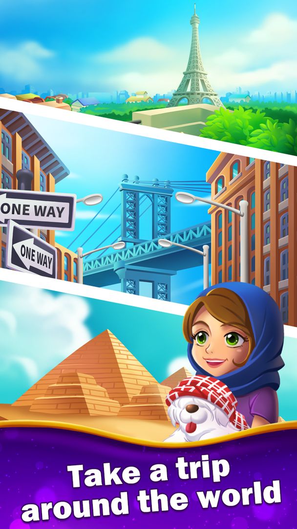 Jewel City : World Tour Match 3 Puzzle screenshot game