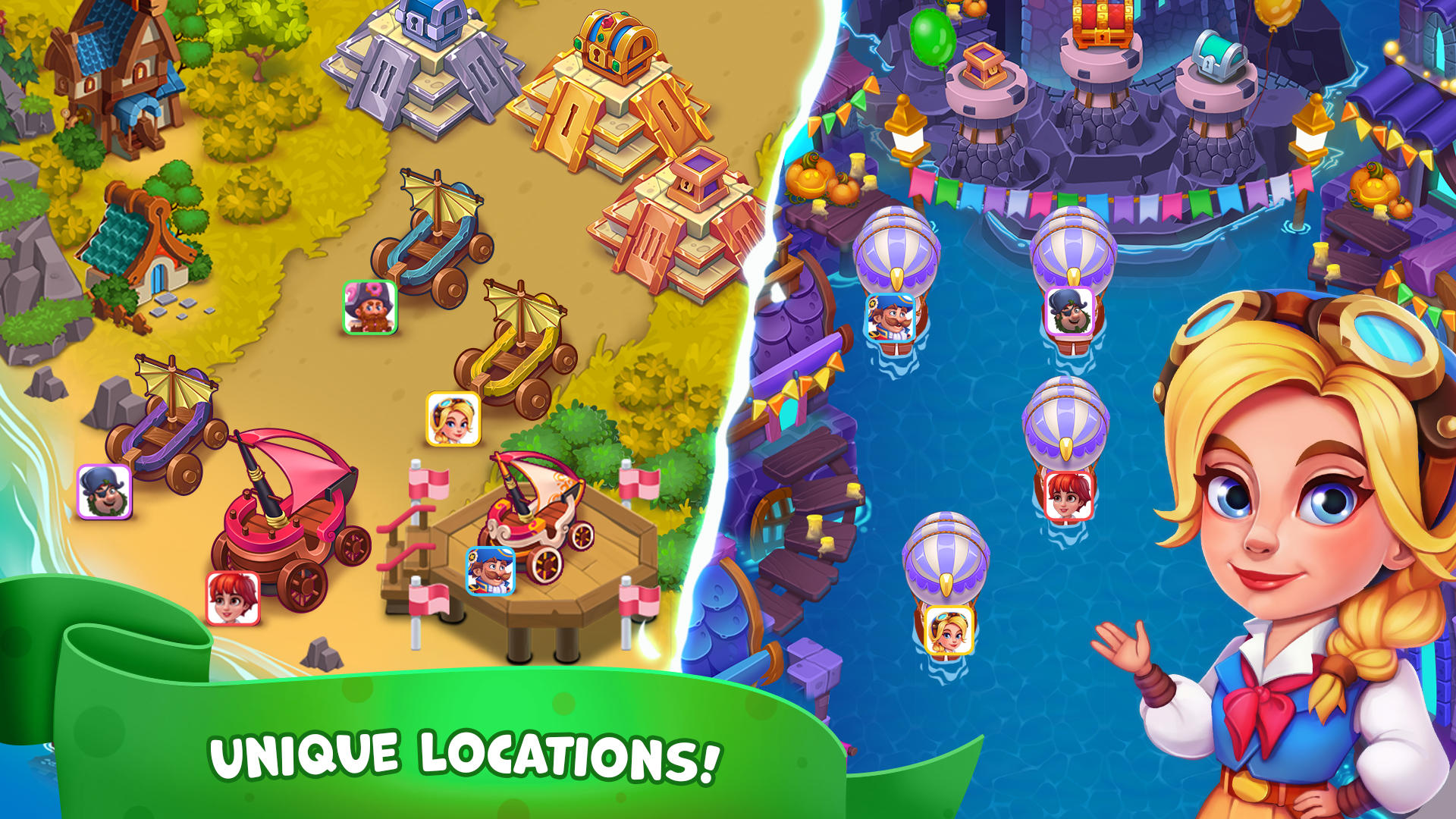 Pirate Treasures: Jewel & Gems screenshot game