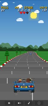 Outburn 87 Retro Arcade Racing Game Screenshot
