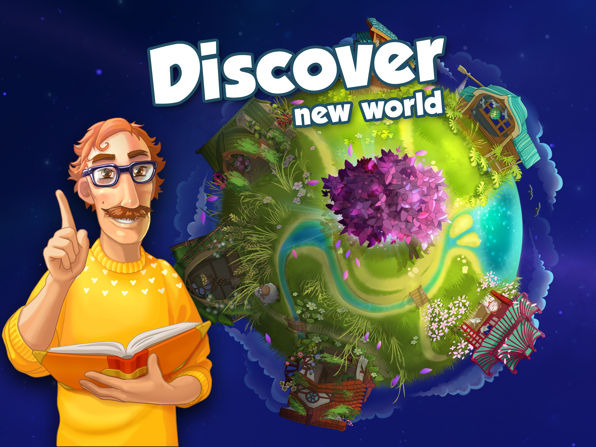 Bloomberry match-3 story. Merg Game Screenshot