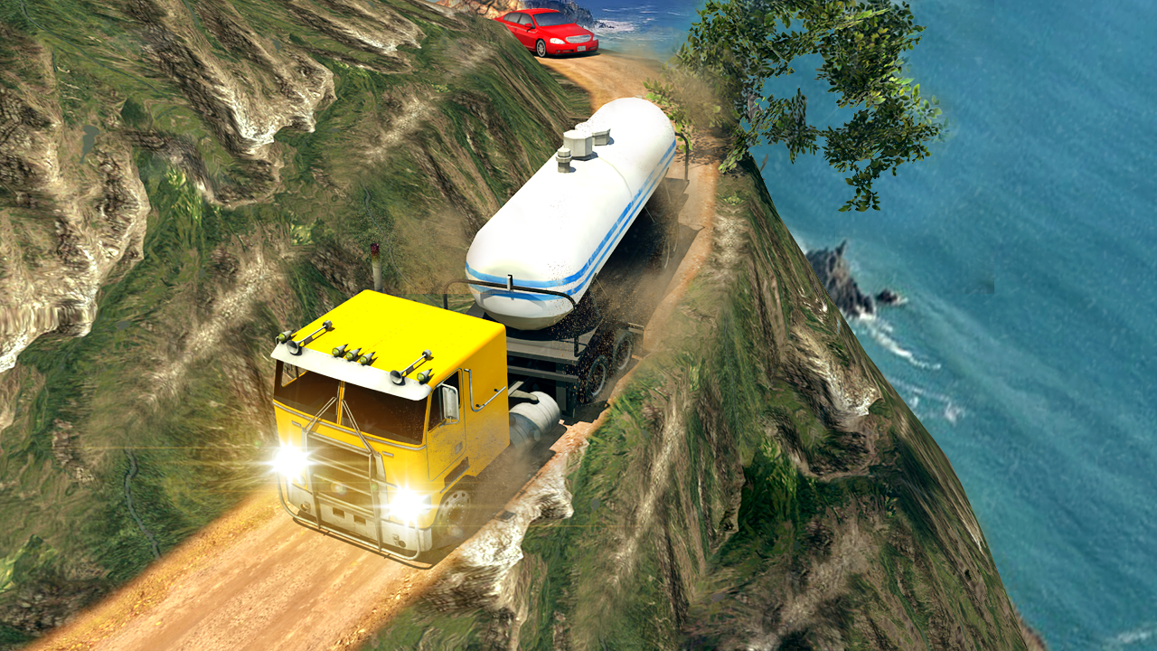 Oil Tanker Truck Simulator: Hill Driving Game Screenshot