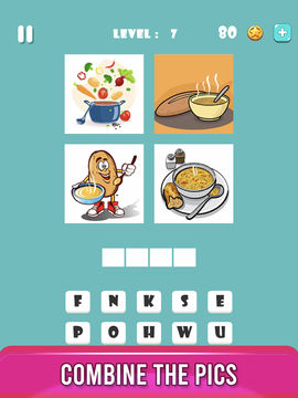 4 Pics 1 Word Fun Quiz Games Game Screenshot