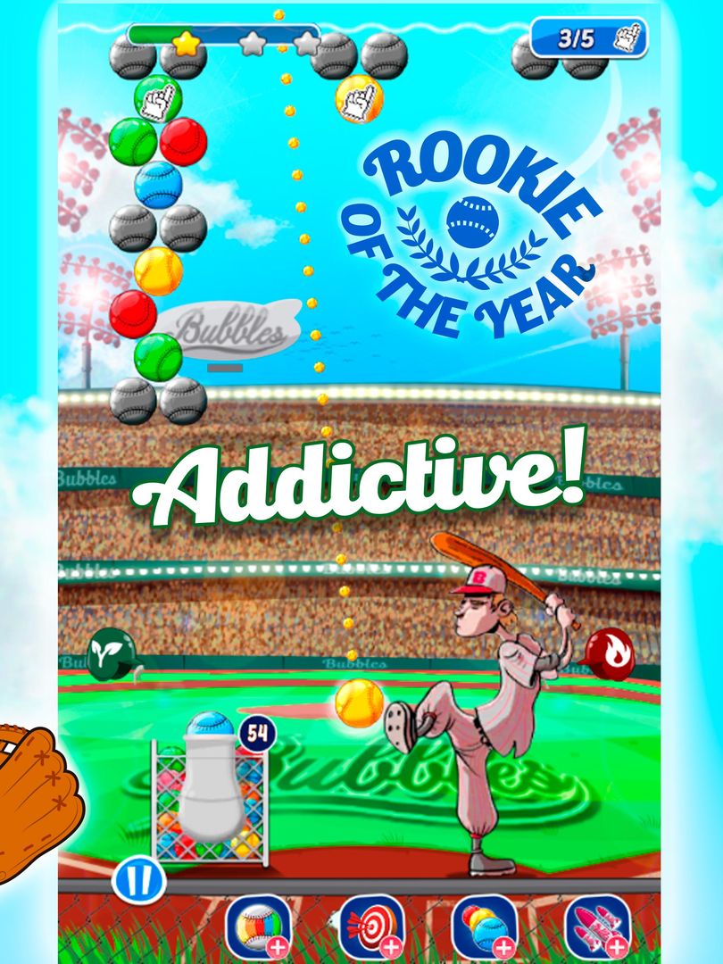 Baseball Bubble Shooter - Hit A Homerun遊戲截圖
