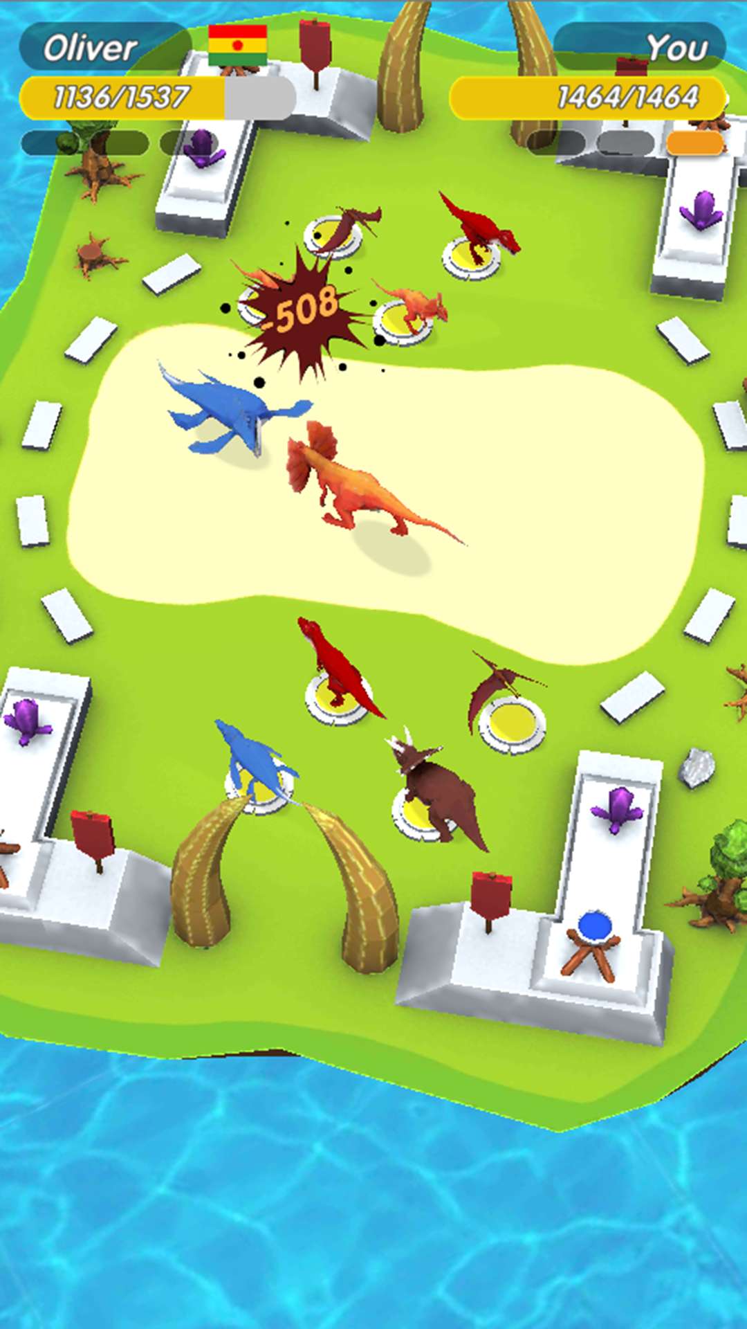 Dino Arena Game Screenshot