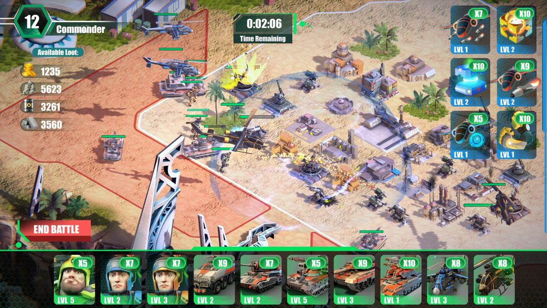 Screenshot of Commander's Warfare