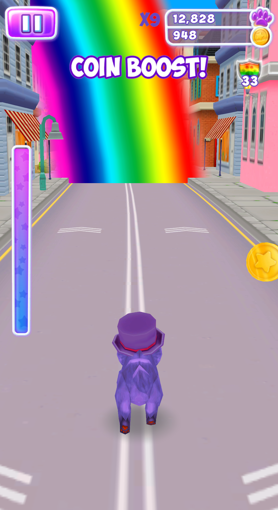 Talking Cat Run - Talking Kitty Kitten Game Screenshot