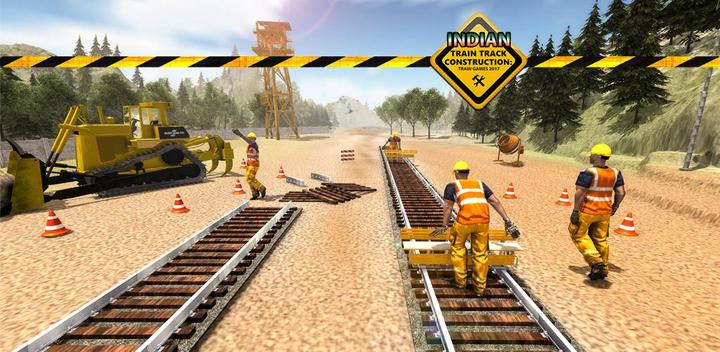 Banner of Indian Train Track Construction: Train Games 2017 1.1