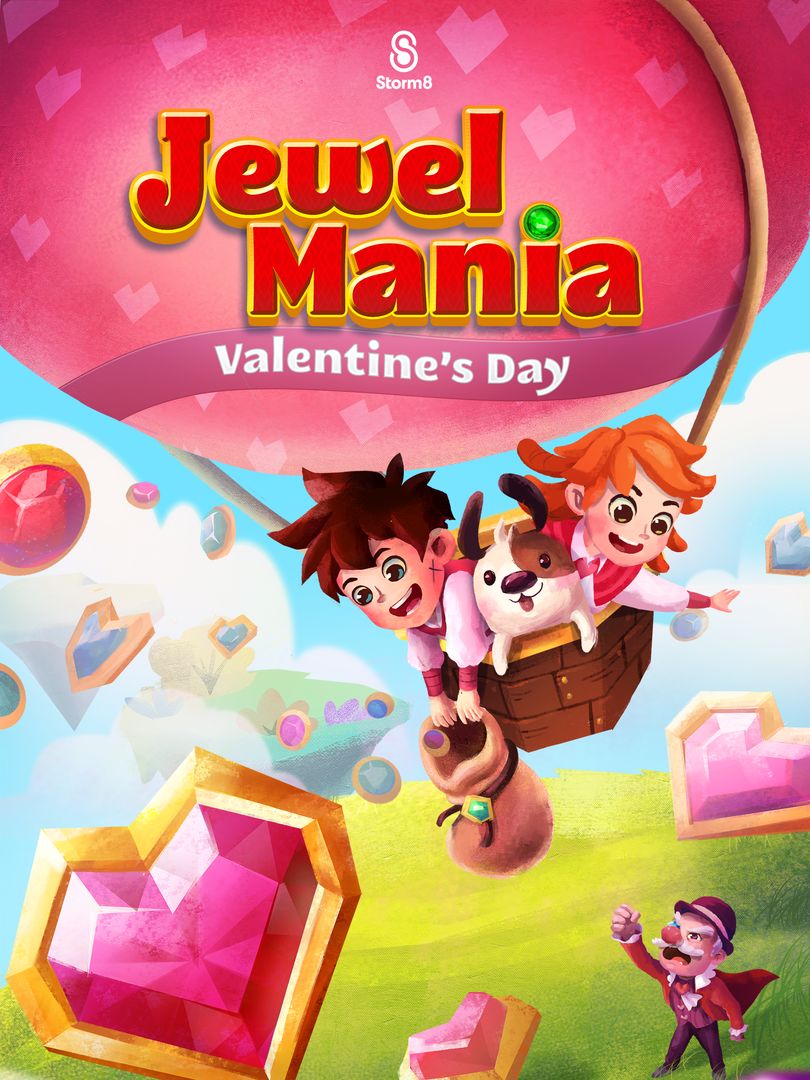 Jewel Mania: Valentine's Day 게임 스크린 샷