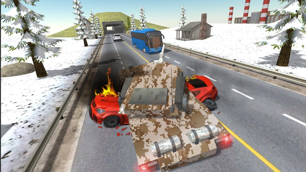Screenshot of City Tank Traffic Driving