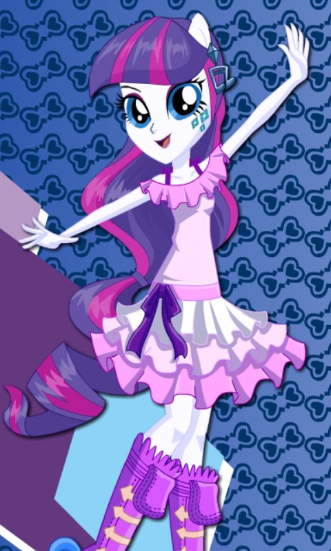 Screenshot of Pony Girls Dress Up game for girls