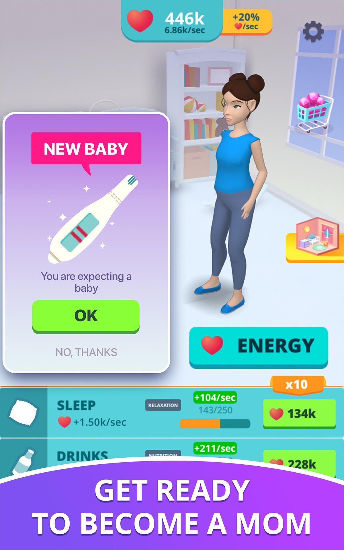 Screenshot of Baby & Mom 3D - Pregnancy Sim