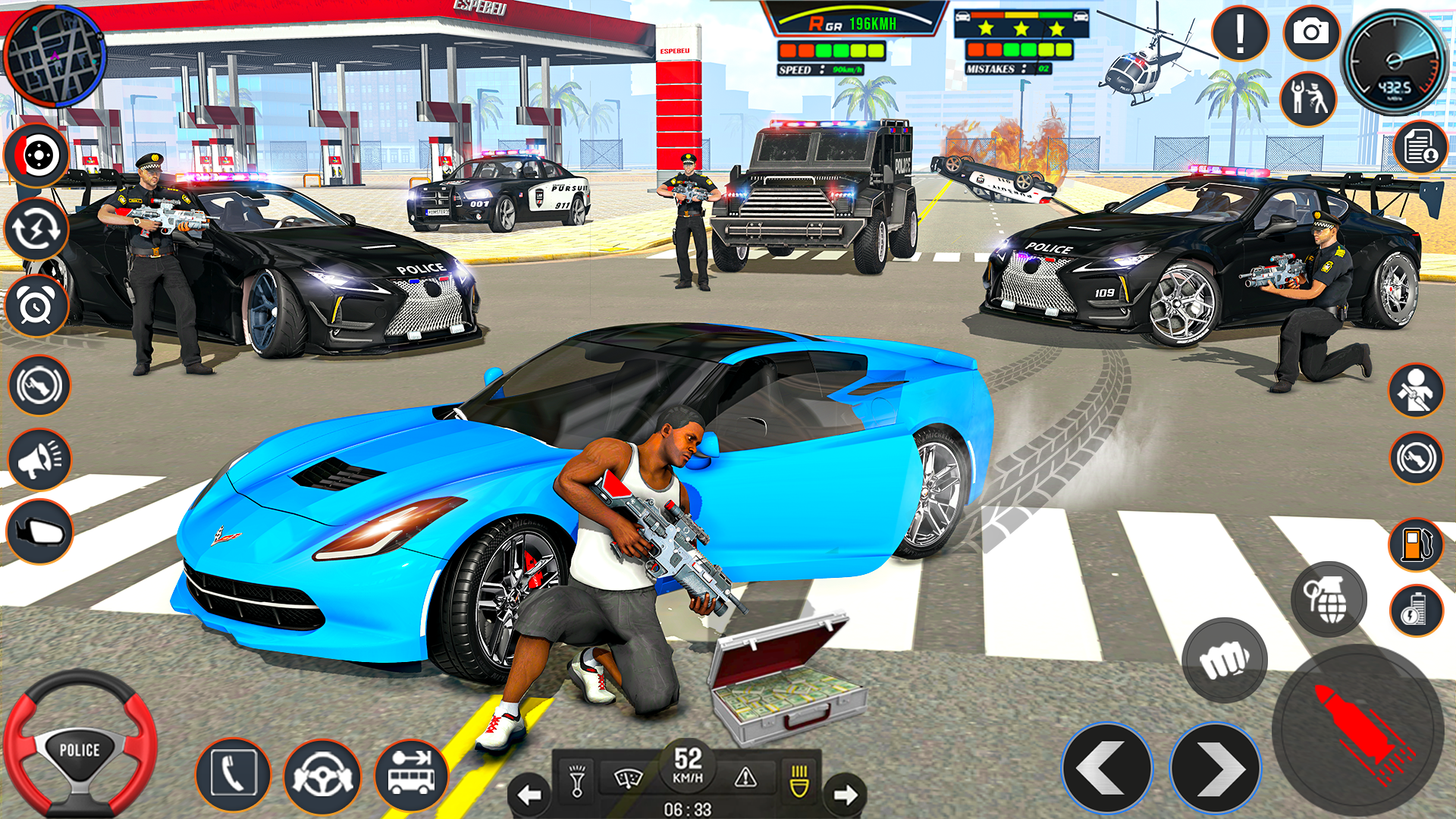 Cuplikan Layar Game Police Car Driving: Police Sim