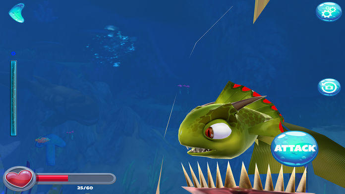 DEEP-SEA GROW AND BATTLE SIMULATOR ゲームのスクリーンショット