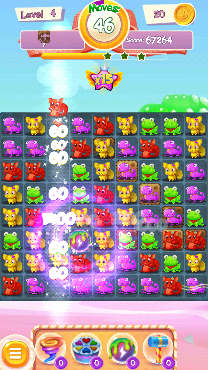 Jelly Pets: Amazing Match 3 Game Screenshot