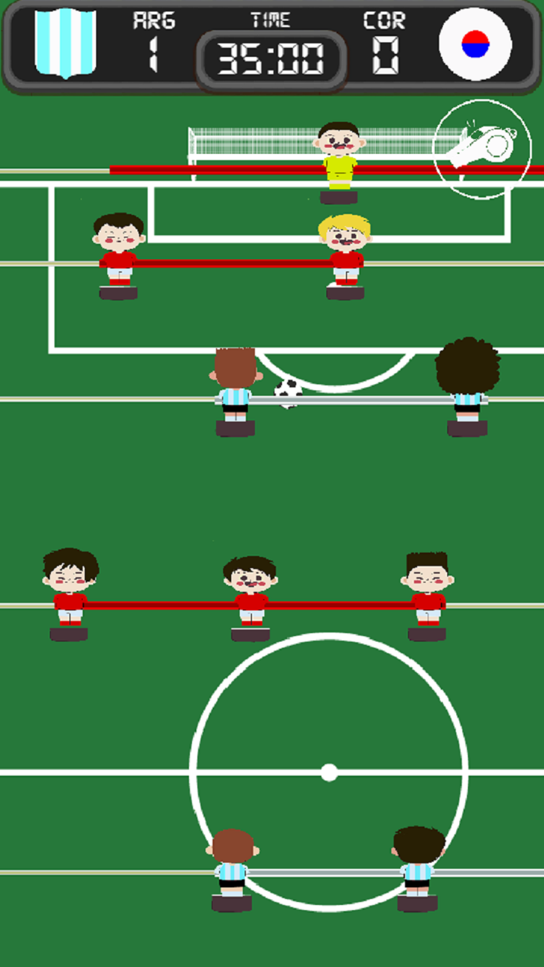 Pong Goal: 2D table soccer Game Screenshot