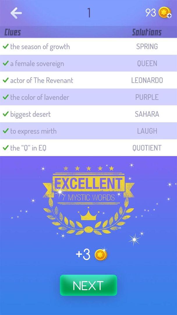 Mystic Words screenshot game