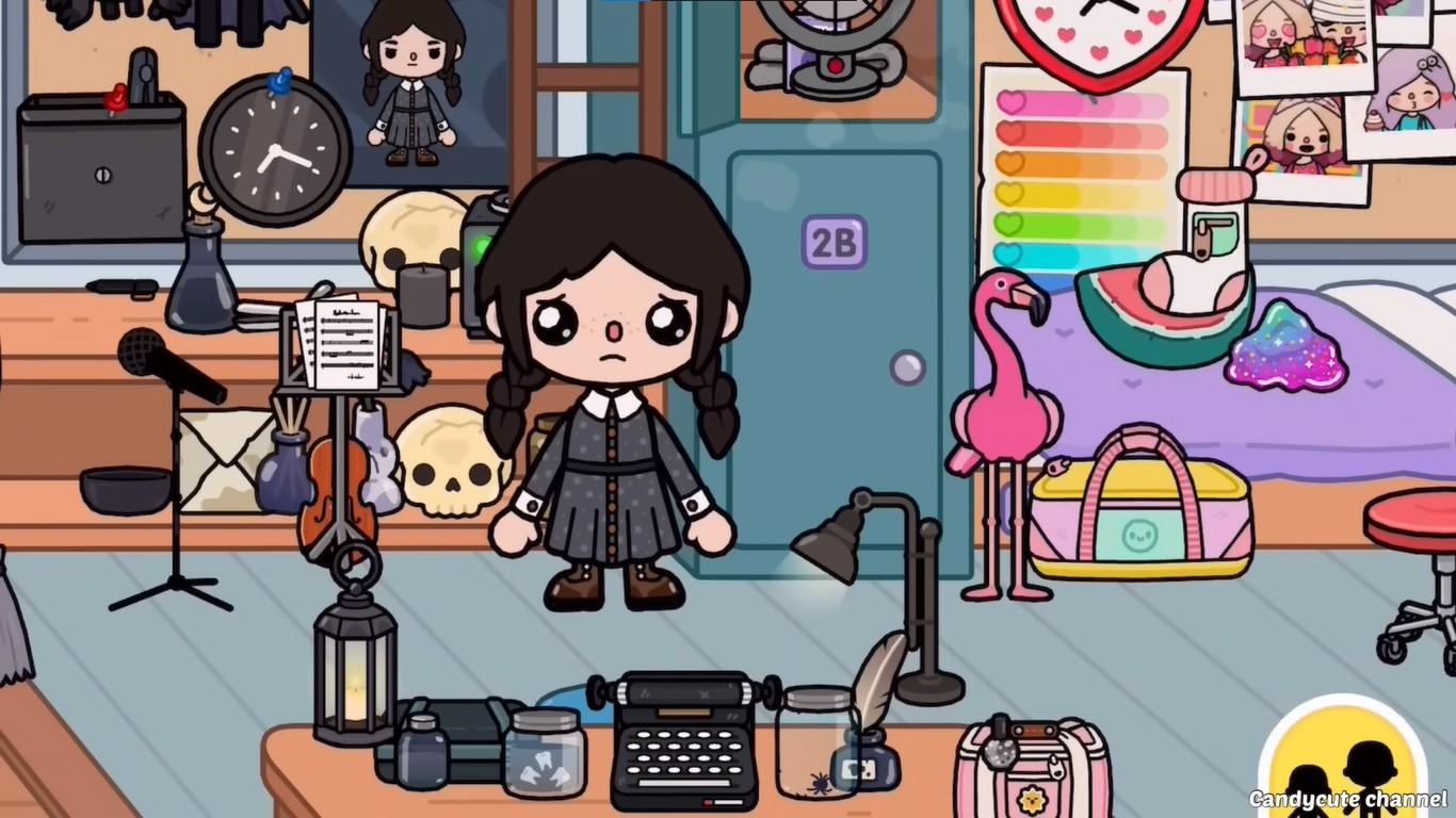 Screenshot 4 of Toca Wednesday Adams colors 