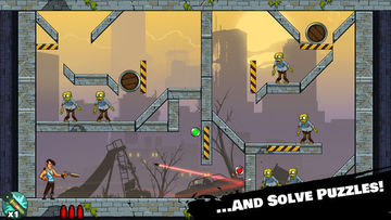 Stupid Zombies: Gun shooting fun with shotgun, undead horde and physics Game Screenshot
