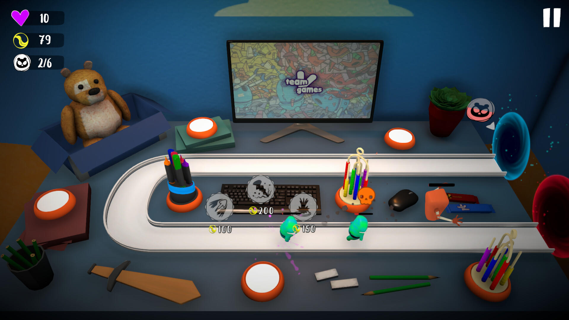 Playroom Invasion TD screenshot game