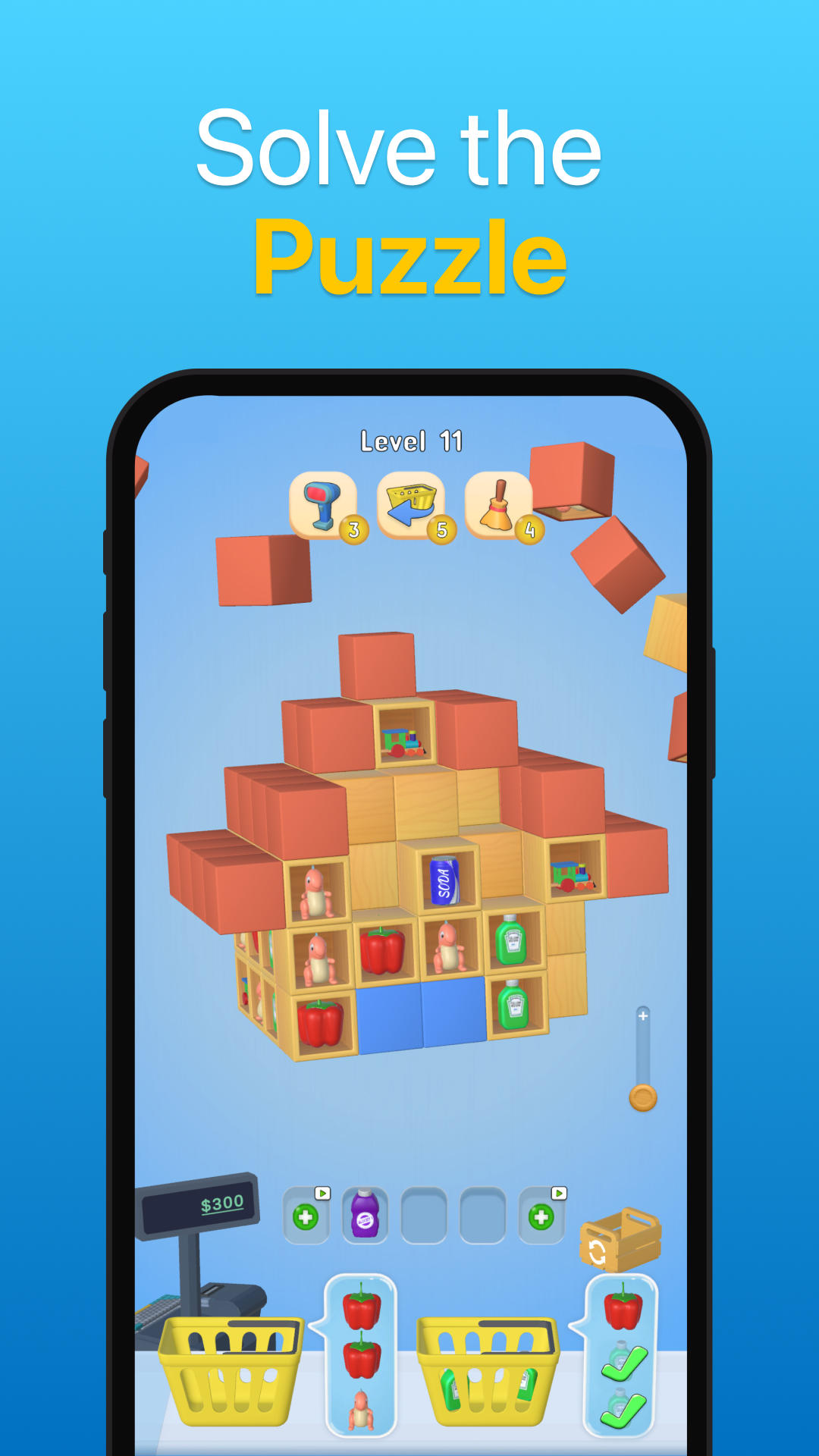 Supermarket Sort 3D: Puzzle Game Screenshot