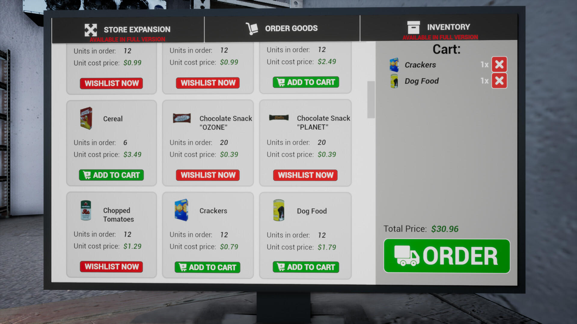 Grocery Store Simulator: Prologue screenshot game