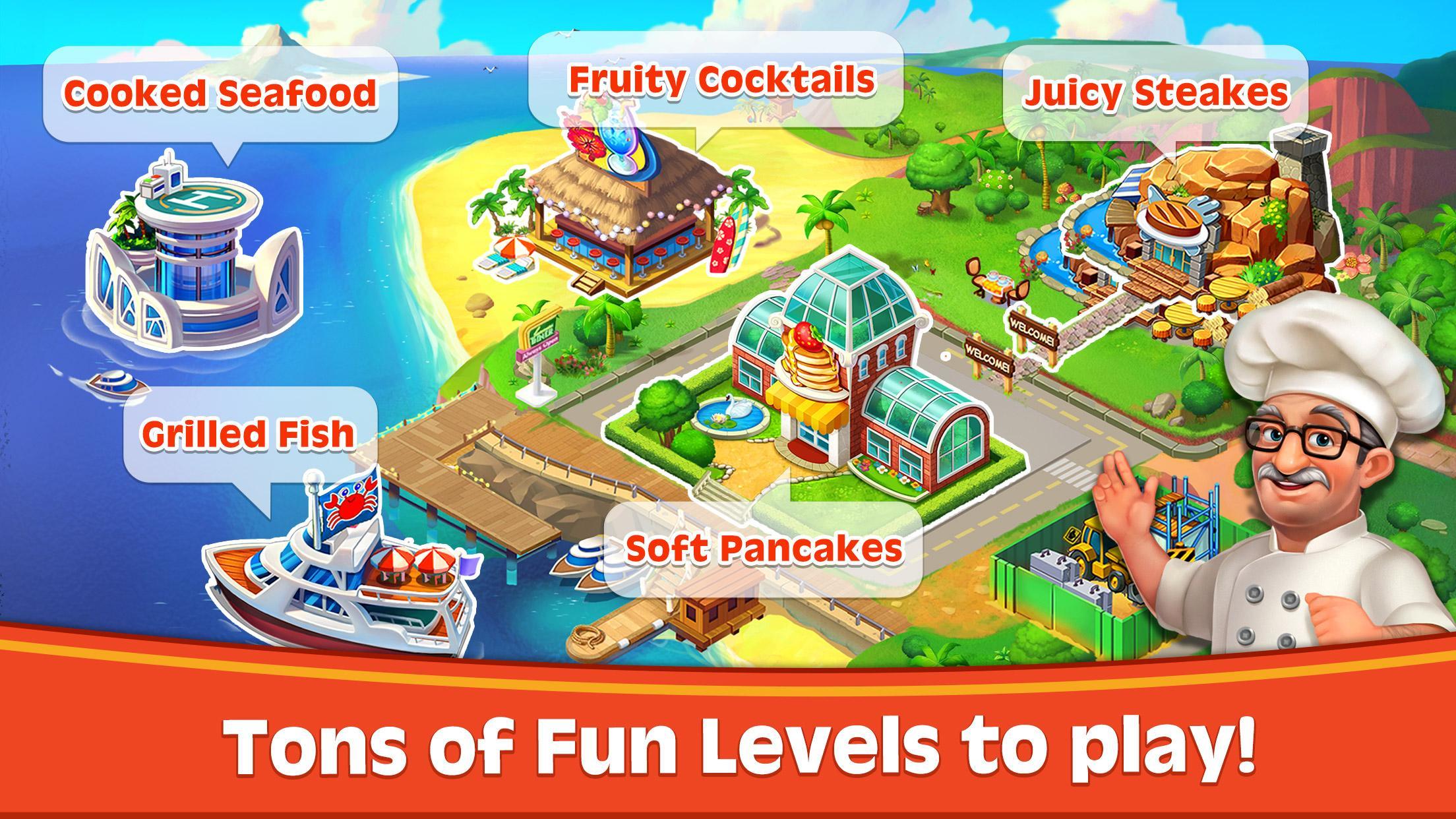 Cooking Rush - Chef's Fever Games 遊戲截圖