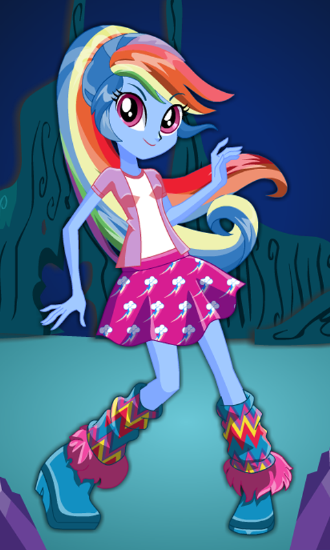 Dress up Rainbow Dash ゲームのスクリーンショット