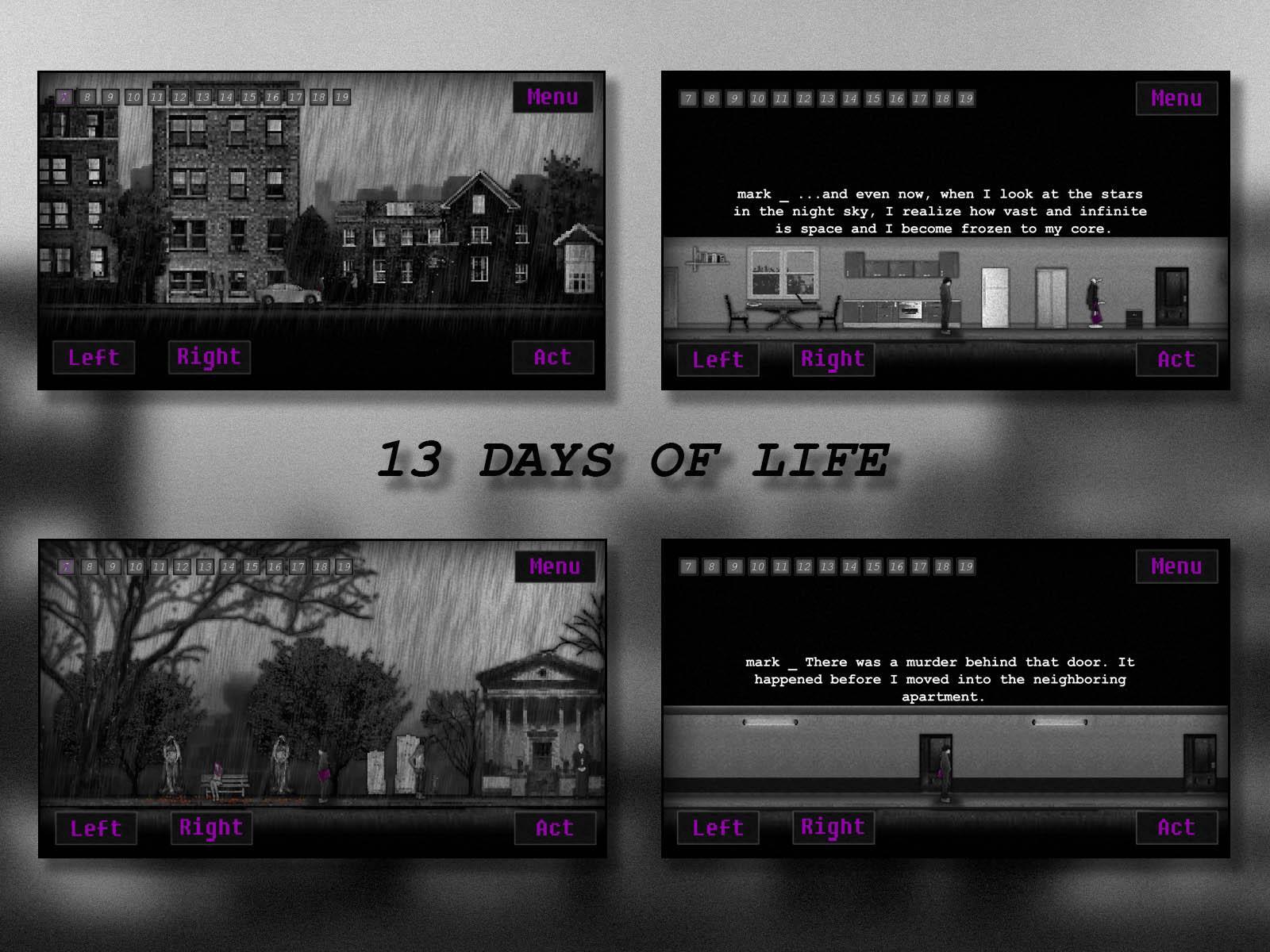 13 DAYS OF LIFE Game Screenshot