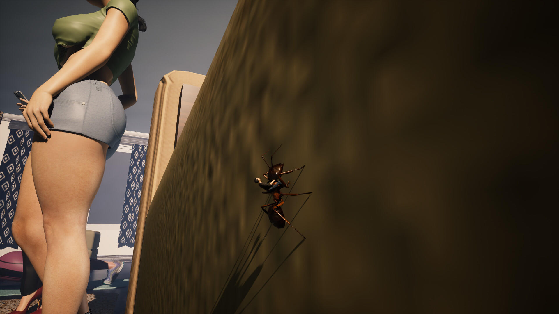Girl Who Shrunk the Neighbors Game Screenshot