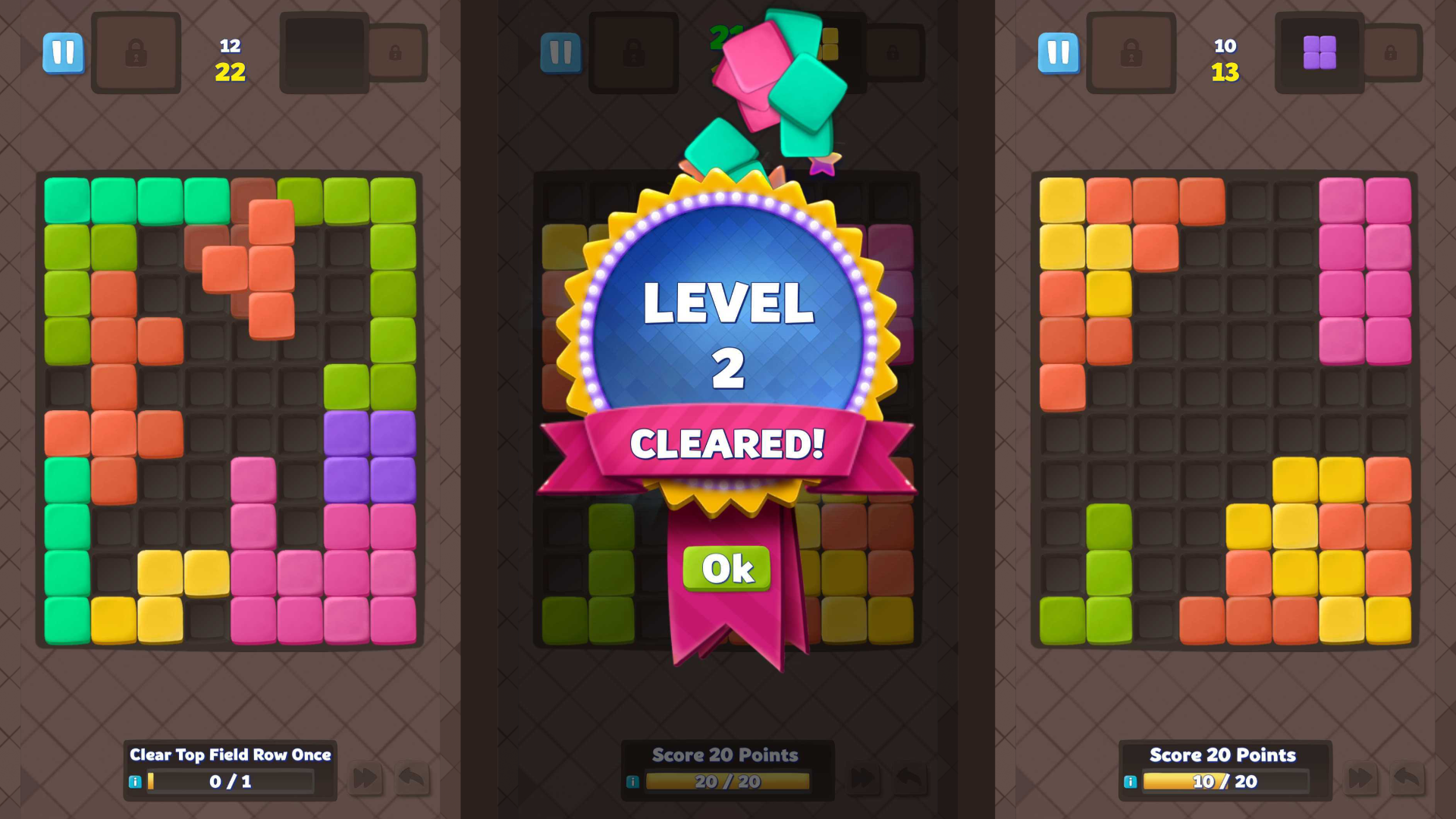 Quadris Box Game Screenshot
