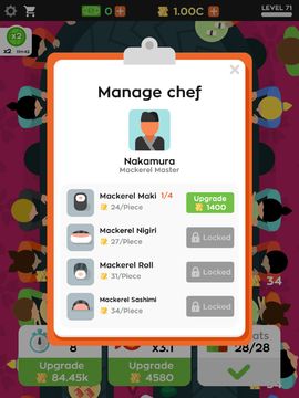 Sushi Bar Idle Game Screenshot
