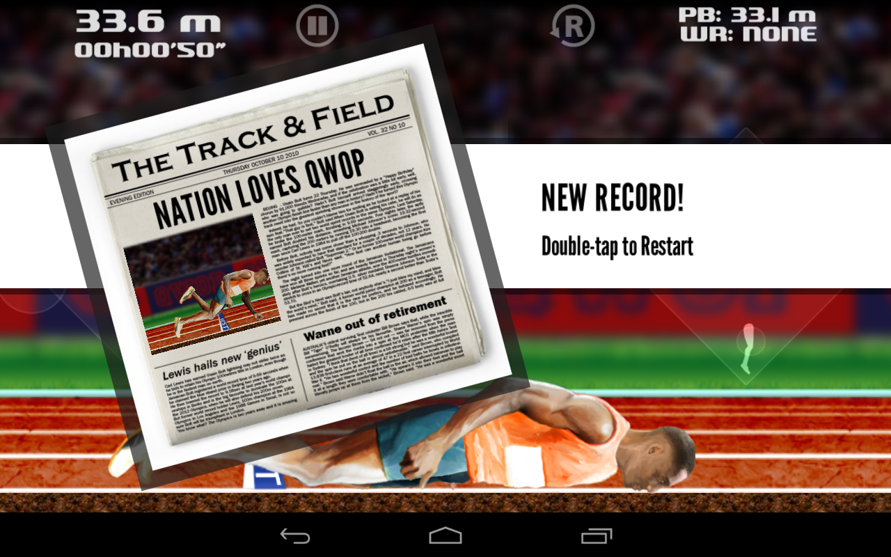 QWOP Game Screenshot