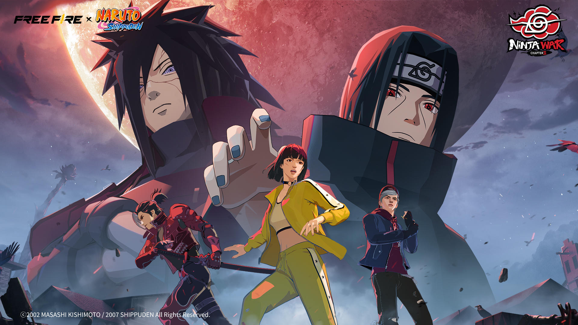 Banner of Free Fire x NARUTO SHIPPUDEN 