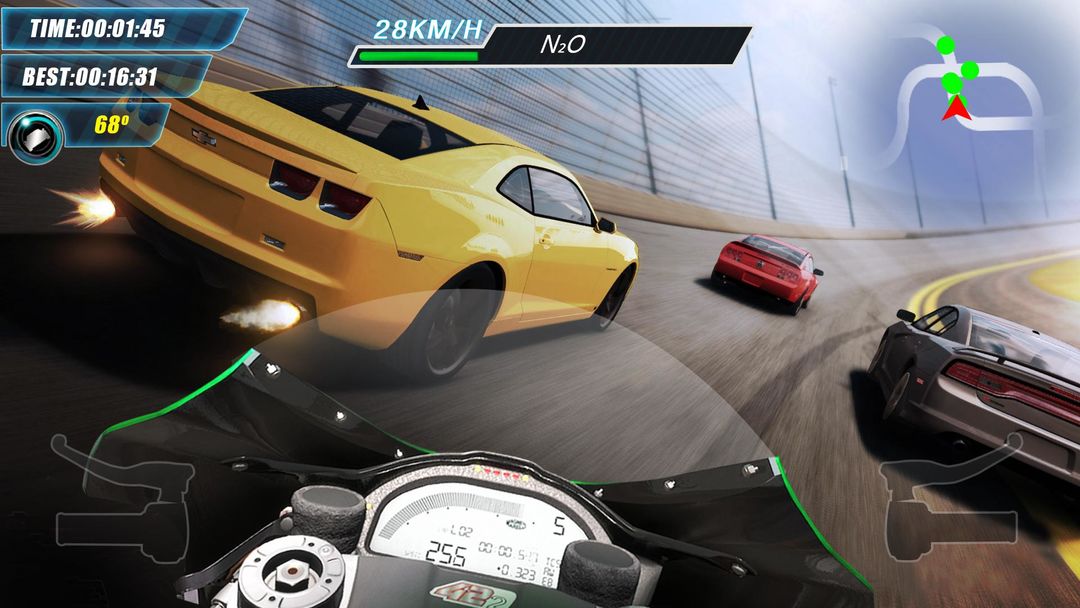 Screenshot of Traffic Speed Rider - Real moto racing game