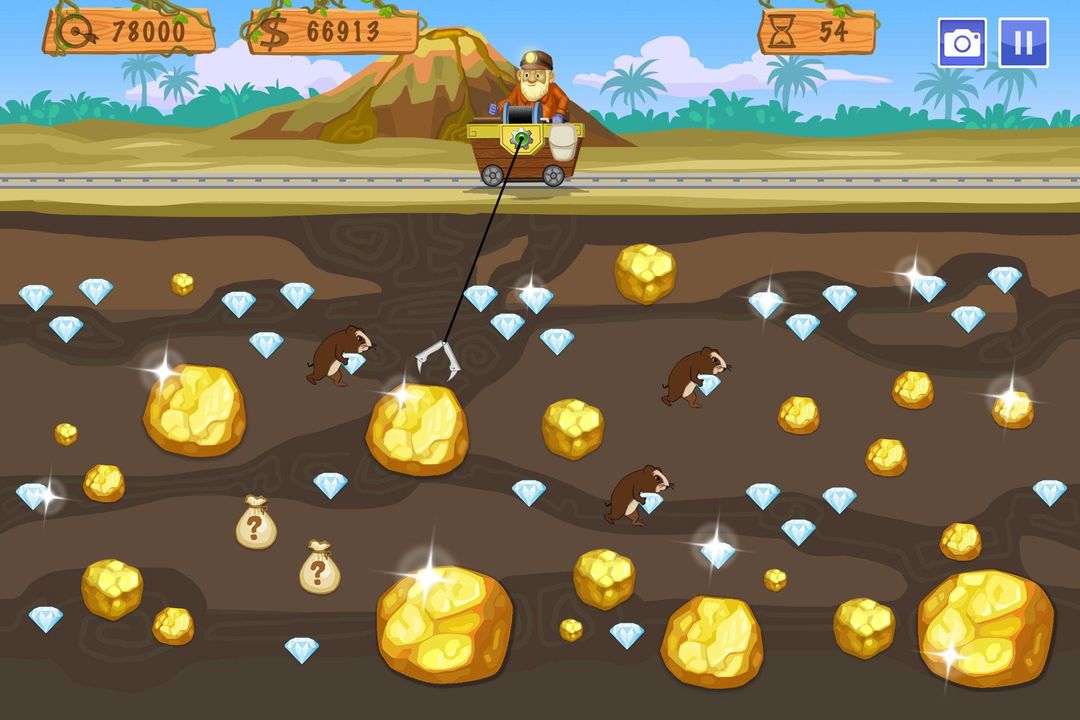 Screenshot of Gold Miner World Tour