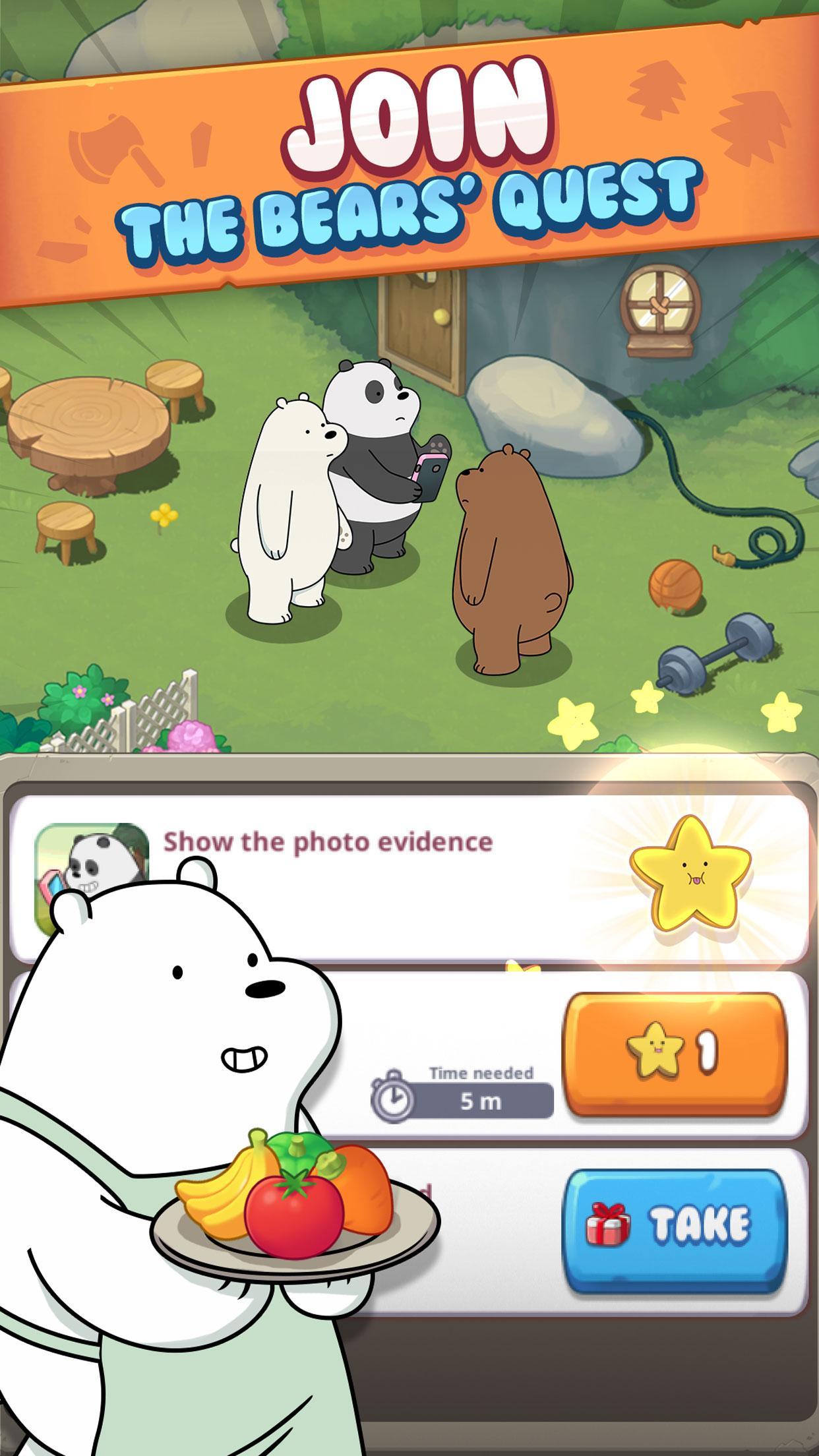 We Bare Bears Match3 Repairs Game Screenshot
