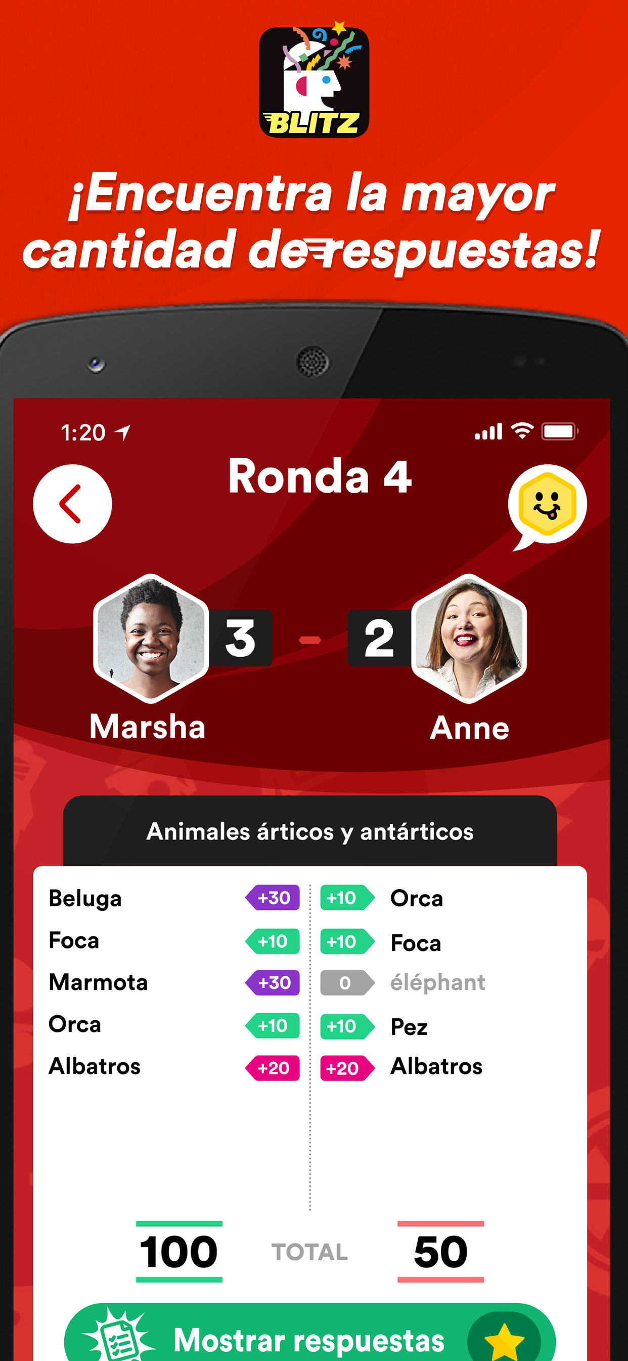 Scattergories Blitz Game Screenshot