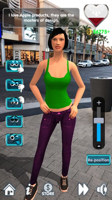 My Virtual Girlfriend AR screenshot game